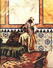 Gnaoua in a North African Interior by Rudolf Ernst